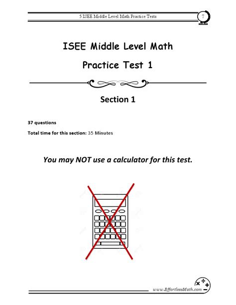 The ISEE is indeed a difficult examination, and as such, it was required that media be chosen by which intellectual ability could be measured. . Isee middle level practice test pdf